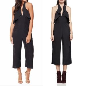BCBGeneration black ruffle front jumpsuit jumper 0